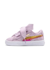 Puma, Mädchen Sneaker 'Suede Heart Fluffy', Goldgelb / Mauve