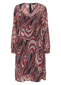 Selected Femme, Damen Midikleid, Schwarz / Weiß