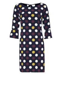 s.Oliver BLACK LABEL, Damen Kleid, Dunkelblau / Mischfarben