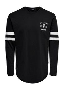 Only & Sons Only & Sons, Herren T-Shirt, Schwarz / Weiß