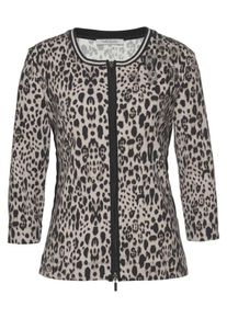 Betty Barclay, Damen Strickjacke, Hellbeige / Schwarz