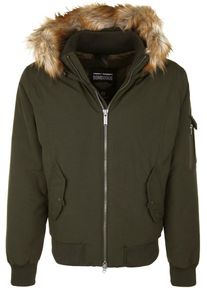 Bomboogie, Herren Daunenjacke 'BOMBER BASIC', Khaki