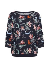Tom Tailor Denim, Damen Sweatshirt, Navy / Mischfarben