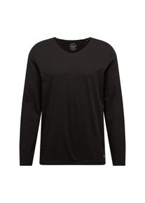 Jack & Jones JACK & JONES, Herren Shirt 'JORBIRCH TEE LS V-NECK', Schwarz