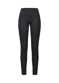 ABOUT YOU, Damen Leggings 'Romy', Schwarz / Weiß