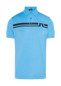 J. Lindeberg J.Lindeberg, Herren Poloshirt 'Eddy', Hellblau / Schwarz