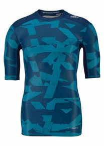 adidas Performance, Herren Funktionsshirt 'TECHFIT CHILL SHORT SLEEVE TEE PRINT', Blau / Himmelblau