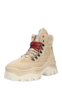 Bronx, Damen Boots, Beige / Rubinrot