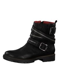 s.Oliver RED LABEL, Damen Biker Boots, Schwarz