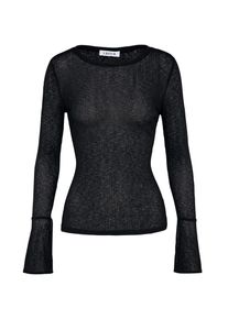 EDITED, Damen Langarmshirt 'Zehra', Schwarz