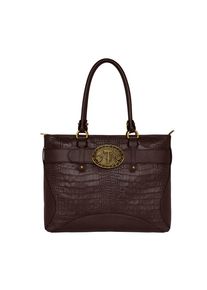 Silvio Tossi, Damen Lederhandtasche, Braun
