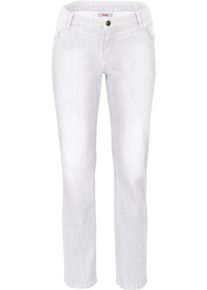 sheego Denim, Damen Denim Stretch-Jeans mit geradem Schnitt, Offwhite