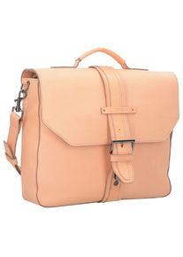 Bree, Damen James 1 Aktentasche Leder 37 cm Laptpfach, Anthrazit / Apricot