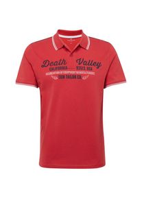 Tom Tailor, Herren Poloshirt, Hellrot
