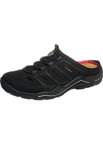 Rieker, Damen Pantoletten, Schwarz