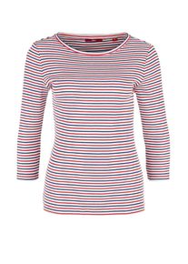 s.Oliver RED LABEL, Damen Shirt, Navy / Rot / Weiß
