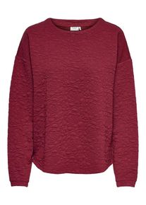 Jacqueline de Yong, Damen Sweatshirt 'JDYFLOWER L/S SWEAT SWT', Bordeaux