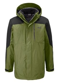 Jack Wolfskin, Herren Funktionsjacke 'VIKING SKY', Graphit / Khaki