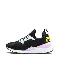 Puma, M&auml;dchen Sneaker 'Muse', Gelb / Schwarz / Wei&szlig;