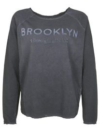 Better Rich, Damen Sweatshirt 'Brooklyn', Grau / Basaltgrau