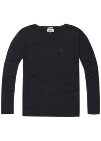 Tommy Jeans, Herren Pullover 'THDM BASIC YN SWEATER L/S 17', Anthrazit
