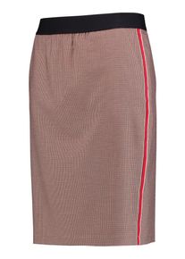 SAMOON, Damen Rock, Braun / Rot / Schwarz