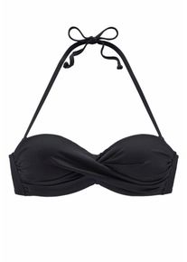 Lascana, Damen Bügel-Bandeau-Top "Sofia", Schwarz