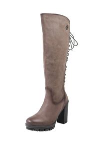 Bugatti, Damen Stiefel mit Schn&uuml;rdetail, Dunkelgrau