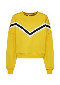 Urban Classics, Damen Pullover, Gelb / Schwarz