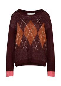 Blendshe Blend She, Damen Pullover, Camel / Pink / Burgunder