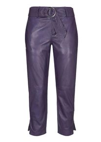 Heine, Damen Lederhose, Lila