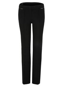 s.Oliver BLACK LABEL, Damen 'Rachel Straight' Hose mit Biesen, Schwarz