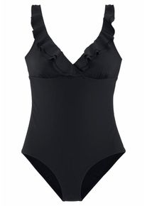 JETTE, Damen Badeanzug, Schwarz