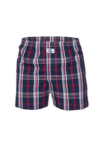 D.E.A.L International, Herren Boxershorts, Dunkelblau / Feuerrot / Weiß