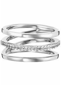 CAI Ca&iuml;, Damen Fingerring 'fluid curves', Silber