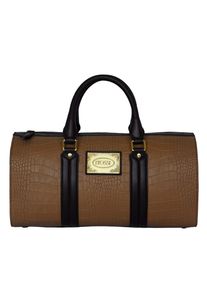 Silvio Tossi, Damen Handtasche, Braun / Schwarz
