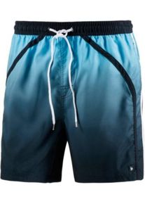 Bruno Banani, Herren Badeshorts 'Glassy', Kobaltblau / Hellblau