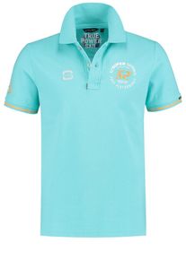 Code-Zero, Herren Poloshirt 'TP52 Speed', Aqua / Gelb / Weiß