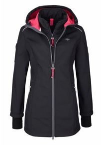 Kangaroos, Damen Softshelljacke, Pitaya / Schwarz