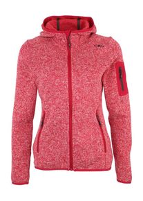 CMP, Damen Outdoorjacke 'Woman fix hood', Rot / Weiß