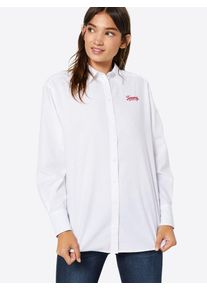 Tommy Jeans, Damen Bluse, Hellrot / Weiß