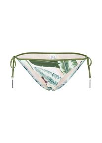 Seafolly, Damen Bikinhose 'Brazilian', Grün / Apfel / Weiß
