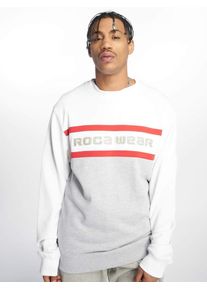 Rocawear, Herren Sweatshirt, Grau / Hellrot