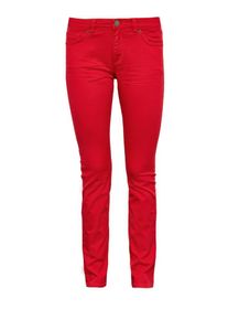 Q/S Designed By, Damen Catie Slim: Coloured Denim, Rot