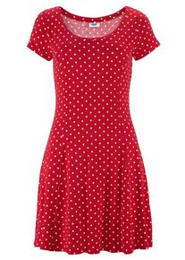 Beach Time, Damen Strandkleid, Rot / Weiß