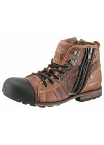 Yellow Cab, Herren Schnürboots 'Y15458', Kupfer / Anthrazit
