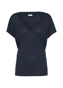 Jacqueline de Yong, Damen Shirt 'CLOUD', Blau / Blutrot