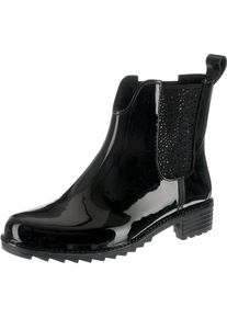 Rieker, Damen Chelsea-Gummistiefel, Schwarz