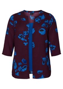 JUNAROSE, Damen Bluse, Blau / Navy / Bordeaux