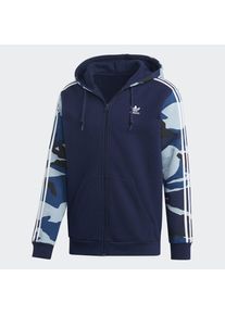 adidas originals, Herren Kapuzenjacke 'Camouflage', Blau / Mischfarben